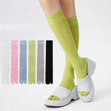 Maxbell Thin Long Tabi Sandal Socks Big Toe Separated for Women Flip Flops Accessory Black