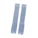 Maxbell Thin Long Tabi Sandal Socks Big Toe Separated for Women Flip Flops Accessory Blue