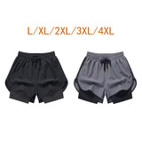 Maxbell Men's Workout Shorts Athletic Running Shorts for Football Beach Bodybuilding L Black