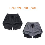 Maxbell Men's Workout Shorts Athletic Running Shorts for Football Beach Bodybuilding L Black