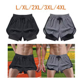 Maxbell Men's Workout Shorts Athletic Running Shorts for Football Beach Bodybuilding L Black