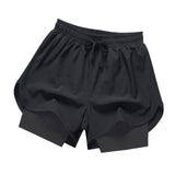 Maxbell Men's Workout Shorts Athletic Running Shorts for Football Beach Bodybuilding L Black