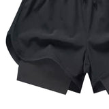 Maxbell Men's Workout Shorts Athletic Running Shorts for Football Beach Bodybuilding 3XL Black