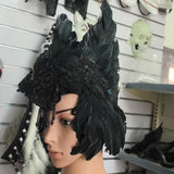 Maxbell Indian Artificial Feather Headdress Versatile Headwear for Performance Party