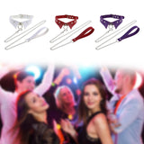 Maxbell Punk Collar Choker Adjustable Vingate PU Leather O Ring Choker Necklace white