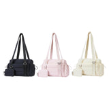 Maxbell Travel Gym Bag with Removable Small Wallet Duffle Bag for Weekend Yoga Dance Black