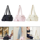 Maxbell Travel Gym Bag with Removable Small Wallet Duffle Bag for Weekend Yoga Dance Black