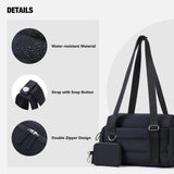 Maxbell Travel Gym Bag with Removable Small Wallet Duffle Bag for Weekend Yoga Dance Black