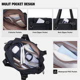 Maxbell Travel Gym Bag with Removable Small Wallet Duffle Bag for Weekend Yoga Dance Black