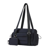 Maxbell Travel Gym Bag with Removable Small Wallet Duffle Bag for Weekend Yoga Dance Black