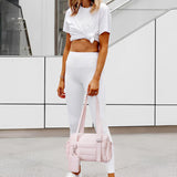 Maxbell Travel Gym Bag with Removable Small Wallet Duffle Bag for Weekend Yoga Dance Pink