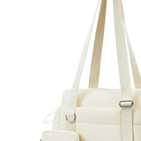 Maxbell Travel Gym Bag with Removable Small Wallet Duffle Bag for Weekend Yoga Dance Beige