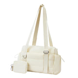 Maxbell Travel Gym Bag with Removable Small Wallet Duffle Bag for Weekend Yoga Dance Beige