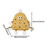 Maxbell Cookies Kids Backpack Zipper Closure Cute Rucksack for Nursery Children Gift Yellow