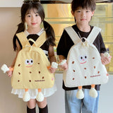 Maxbell Cookies Kids Backpack Zipper Closure Cute Rucksack for Nursery Children Gift Yellow