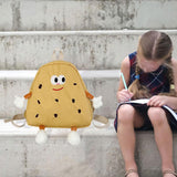 Maxbell Cookies Kids Backpack Zipper Closure Cute Rucksack for Nursery Children Gift Yellow