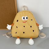 Maxbell Cookies Kids Backpack Zipper Closure Cute Rucksack for Nursery Children Gift Yellow