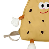 Maxbell Cookies Kids Backpack Zipper Closure Cute Rucksack for Nursery Children Gift Yellow