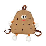 Maxbell Cookies Kids Backpack Zipper Closure Cute Rucksack for Nursery Children Gift Brown