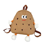 Maxbell Cookies Kids Backpack Zipper Closure Cute Rucksack for Nursery Children Gift Brown