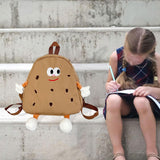Maxbell Cookies Kids Backpack Zipper Closure Cute Rucksack for Nursery Children Gift Brown