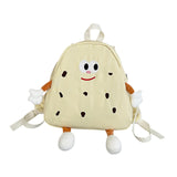 Maxbell Cookies Kids Backpack Zipper Closure Cute Rucksack for Nursery Children Gift Beige