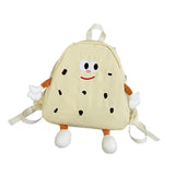 Maxbell Cookies Kids Backpack Zipper Closure Cute Rucksack for Nursery Children Gift Beige