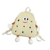 Maxbell Cookies Kids Backpack Zipper Closure Cute Rucksack for Nursery Children Gift Beige