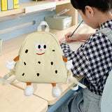 Maxbell Cookies Kids Backpack Zipper Closure Cute Rucksack for Nursery Children Gift Beige