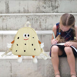 Maxbell Cookies Kids Backpack Zipper Closure Cute Rucksack for Nursery Children Gift Beige