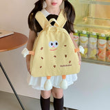 Maxbell Cookies Kids Backpack Zipper Closure Cute Rucksack for Nursery Children Gift Beige
