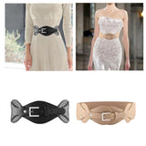 Maxbell Women Waist Belt Corset Band Retro Ladies Girls Stretch Cinch Waistband Gift Black