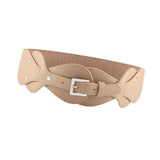 Maxbell Women Waist Belt Corset Band Retro Ladies Girls Stretch Cinch Waistband Gift Khaki