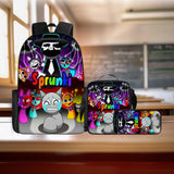 Maxbell 3 Piece Kids Backpack Cute Student School Bag for Students Elementary School