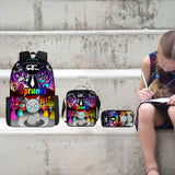 Maxbell 3 Piece Kids Backpack Cute Student School Bag for Students Elementary School