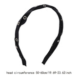 Maxbell Headband Black Fashion for Women Girls Gifts Multifunctional Hairband