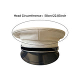 Maxbell Sailor Hat Peaked Beret Cap Costume Accessories for Halloween Music Festival 58CM