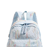 Maxbell Kids Backpack Chic Large Capacity Book Bag for Middle High School Boys Girls Blue