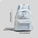 Maxbell Kids Backpack Chic Large Capacity Book Bag for Middle High School Boys Girls Blue