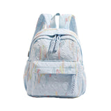 Maxbell Kids Backpack Chic Large Capacity Book Bag for Middle High School Boys Girls Blue