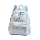 Maxbell Kids Backpack Chic Large Capacity Book Bag for Middle High School Boys Girls Blue