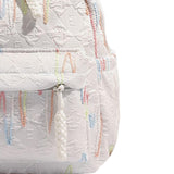 Maxbell Kids Backpack Chic Large Capacity Book Bag for Middle High School Boys Girls White