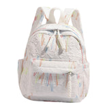 Maxbell Kids Backpack Chic Large Capacity Book Bag for Middle High School Boys Girls White