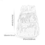 Maxbell Kids Backpack Chic Large Capacity Book Bag for Middle High School Boys Girls Purple