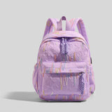 Maxbell Kids Backpack Chic Large Capacity Book Bag for Middle High School Boys Girls Purple