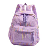 Maxbell Kids Backpack Chic Large Capacity Book Bag for Middle High School Boys Girls Purple