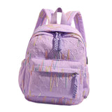 Maxbell Kids Backpack Chic Large Capacity Book Bag for Middle High School Boys Girls Purple