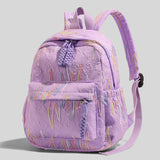 Maxbell Kids Backpack Chic Large Capacity Book Bag for Middle High School Boys Girls Purple