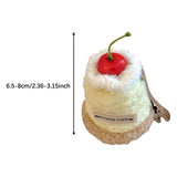 Maxbell Cute Hair Clip Cake Shape Headpiece Plush Dessert Clip for Women Girls Party Style A