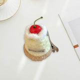 Maxbell Cute Hair Clip Cake Shape Headpiece Plush Dessert Clip for Women Girls Party Style A